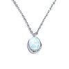 Stylish Processed Opal Stone Minimalist Small Chic Pendant Necklace Gold Plated Jewelry for Women Gift - Image 7