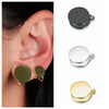 Stainless Steel Pressure Earrings Black Color Non-pierced Keloid Pressure Earrings Gold Color Creative Cartilage Ear Cuff - Image 1
