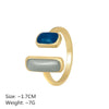 Adjustable Colorful Drip Glaze Ring Women Retro Geometric Gold Colour Metal Rings Wedding Jewelry Birthday Gift - Image 6