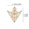 Classic Triangle Hollowed Out Shirt Collar Pin for Men Women Crown Collar Corner Badge Brooch Jewelry Accessories - Image 2