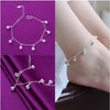 Silver Color Stamp Anklets For Women Foot Leg Chain Link Bracelet Tassel Charms Beach Accessories Jewelry For Female - Image 22