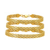 6mm Mesh Link Chain Bracelet For Women, Gold Plated Stainless Steel Adjustable, Jewelry 17cm-21cm - Image 8