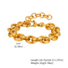 Chunky Stainless Steel Link Chain Bracelet in Gold-Tone - Image 7