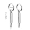 1Pair Punk Lock Lightning Chain Feather Leaf Stainless Steel Male Woman's Piercing Hoop Earring for Man Jewelry Vintage - Image 33