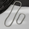 Hip Hop 5MM Tennis Chain Iced Out Bracelet Necklace Men Silver Color Tennis Jewelry Chains Women 20inch Choker Punk Gift - Image 5