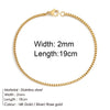 Simple Design Stainless Steel Pull-out Adjustable Bracelet Golden Color Snake Chain Bangle for Women Girl Men Beads Jewelry Gift - Image 8