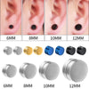 6mm/8mm/10mm/12mm Round Circle Non Piercing Strong Magnet Magnetic Mens Ear Clip Non Piercing Earrings Fake Earrings Jewelry - Image 1