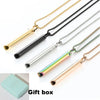 Stainless Steel Breathe Easy Necklace Mindfulness Breathing Necklace Breathlace for Natural Calm Box - Image 1