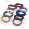 20PCS High Elasticity Hair Rope High Elasticity Jacquard Pattern Hair Ring Women's Headband Hair Accessories - Image 14