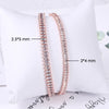 Simple Tennis Bracelet For Women Rectangle Zircon Silver Color Adjustable Bracelets On Hand Friend Gift Jewelry - Image 6