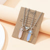 1Pair Magnet Heart Couple Necklace Quartz Crystal Hexagonal Column Pendant Necklaces Valentine's Day Gift for Women Men - Image 7