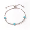 Adjustable Colorful Clover Zircon Bracelet Charm Tennis Charm Cute Sweet Shining Crystal Jewelry Gift - Image 6