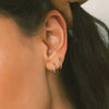 Stainless Steel Birthstone Earrings Minimalist Huggie Hoop Earrings for Women Tiny Round Circle Unisex - Image 21