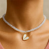 Punk Exaggerate Chain Crystal Heart Shaped Pendant Multilevel Punk Necklace For Women Vintage Choker Wedding Jewelry - Image 3