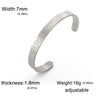 Eueavan Ayatul Kursi Stainless Steel Bangles Arabic Calligraphy Allah Islam Muslim Quran Verse Cuff Bracelet Religious Jewelry - Image 6