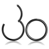 8mm Titanium Double Helix Nose Rings Hinged Segment Ring Ear CartilageTragus Helix Lip Piercing Nose Hoop Studs Punk Jewelry 1PC - Image 7