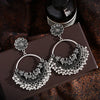 Retro Ethnic Silver Color Turkish Jhumka Earrings For Women Pearl Tassel Classic Carved Indian Earrings Jewelry - Image 4