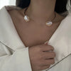 French Style Baroque Imitation Pearl Torque Necklace Bangle Ring Set For Women Punk Gold Silver Color Clavicle Jewelry Set - Image 8