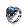Vintage Silver Ring Tiger's Eye Stone 10 14MM Retro Style Large Stone Finger Rings Jewelry for Men - Image 17