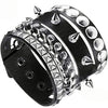 4Pcs/Set Gothic Punk Rock Square Rivet Bracelet Daily and Party Gothic Tassel Metal Chain Accessories Valentine's Jewelry Gift - Image 9
