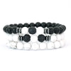 3Pcs/Set Men Natural Tiger Eye Lava Rock Beaded Bracelets Matte Black Onyx Stone Strand Bracelet For Man Yoga - Image 10