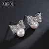 Bohemian White Pearl Drop Earrings for Women Cubic Zircon Leaf Dangle Earring Korea Bridal Wedding Jewelry Gift - Image 15