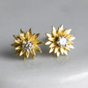 Zakol Dainty Flower Stud Earrings Gold Color Fancy Ear Accessories for Women Daily Wear Girls Gift Statement Jewelry - Image 2