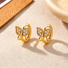 Delicate Zircon Huggie Earrings for Women Gold Plated Small Hoop Earrings Jewelry Gifts for All Occasions - Image 5