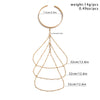 Boho Crystal Pendant Cuff Open Bangles for Women Wed Bridal Goth Tassel Link Arm Bracelets Party Jewelry Gift - Image 3