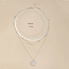 Flat Snake Chain With Three Layer Coin Disc Pendant Necklace For Women Jewelry Accessories - Image 4