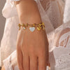 316L Stainless Steel Heart Charm Bracelet with Crystal Accents - Image 30