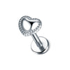 16G 316L Stainless Steel Labret Stud with Decorative Screw-Fit Top for Cartilage Piercings - Image 26