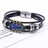 Retro Faux Leather Guitar Bracelet, Punk Rock Music Guitar Leather Bracelet, Handmade Braided Multi-Layer Wrap Bracelet - Image 7