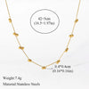 316L Stainless Steel Geometric Pendant Necklace with Colorful Crystal Accents - Image 32