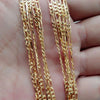 Gold Necklace For Women Men Size 16-30 Inch Jewelry 4mm Figaro Chain Necklaces - Image 2