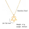 Him Heartagram Star Pendant Necklace Stainless Steel Heart Pentagonal Chain Necklace Women Couple Jewelry Wedding Gift - Image 6
