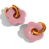 Resin Flower Accessories Hoop Earrings Y2K Women's Earrings Gold Plated Colorful 316L Stainless Steel - Image 25