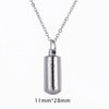 Cylinder Ashes Urn Pendant Charm Stainless Steel Cremation Memorial Necklace Jewelry 3 Colors - Image 15