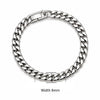 Cuban Chain Men Bracelet Classic Stainless Steel 3/5/7/9mm Width Chain Bracelet For Men Women Jewelry Gift - Image 15