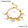 316L Stainless Steel Heart Charm Bracelet with Crystal Accents - Image 21
