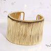 Adjustable Open Wire Cuff Bracelet in Gold-Tone or Silver-Tone - Image 11