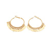 golden sequins metal tassel hoop earrings temperament earrings for women jewelry gift - Image 5