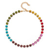 8mm Crystal Colorful Claw Setting Necklace For Women Winter Sweater Choker Accessory Diiamond Jewelry - Image 12