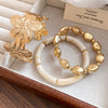 Square-Spliced Bead Bangle with Elastic Cord and Multiple Designs - Image 10