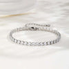 2/3/4/5mm Crystal Tennis Bracelet For Women Stainless Steel Square Zircon Adjustable Chain Party Couple Jewelry - Image 1