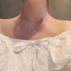 Silver Star Necklace Shiny Zircon Pentagram Clavicle Chain Small Pendant Female Wedding Jewelry Gift - Image 2