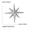Classic Glossy Eight-pointed Star Brooches for Women Unisex Cross Star Pins Office Party Friend Gifts Jewelry Accessories - Image 10