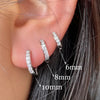 Crystal Huggie Hoop Earrings in Gold-Tone or Silver-Tone - Image 12