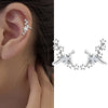 A Girl 1Pcs Stars Five-Pointed Star Zircon Earring Flowers Inlaid No Ear Hole Ear Clip on Earring for Girl Women Gift - Image 1