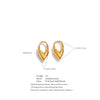 Golden Pvd Plated Stainless Steel Heart Love Cast Hoop Earrings Anti Allergic Metal Texture Daily Jewelry Gift - Image 6